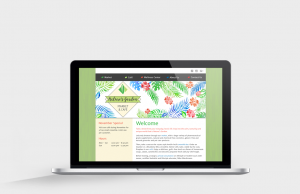 Nature's Garden website on MacBook Pro