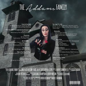 Vinyl album cover for The Addams Family Motion Picture Soundtrack, back
