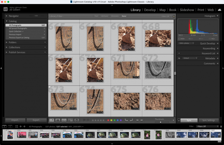 Screen Shot of Lightroom Classic, Adobe Creative Cloud 2021